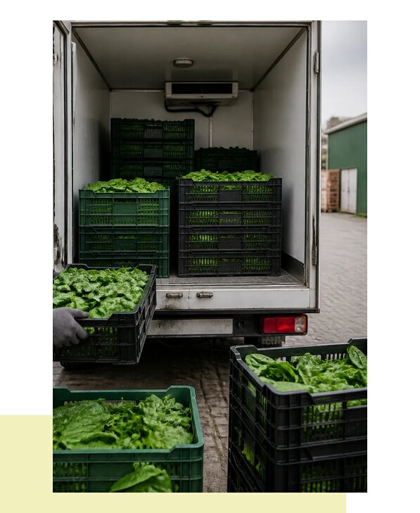 Перевозка шпината в Гатчину с сохранением свежести продукции